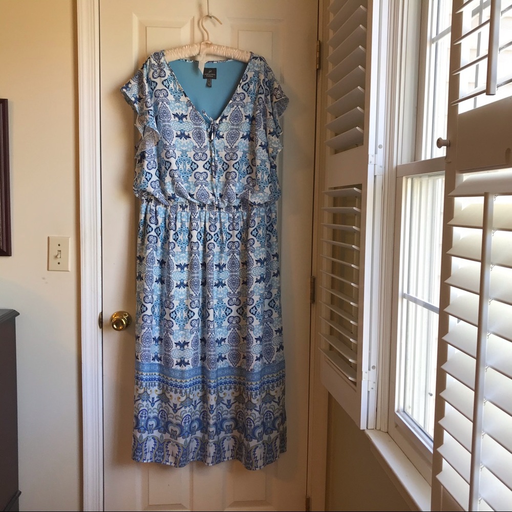 Adriana Papell summer midi dress